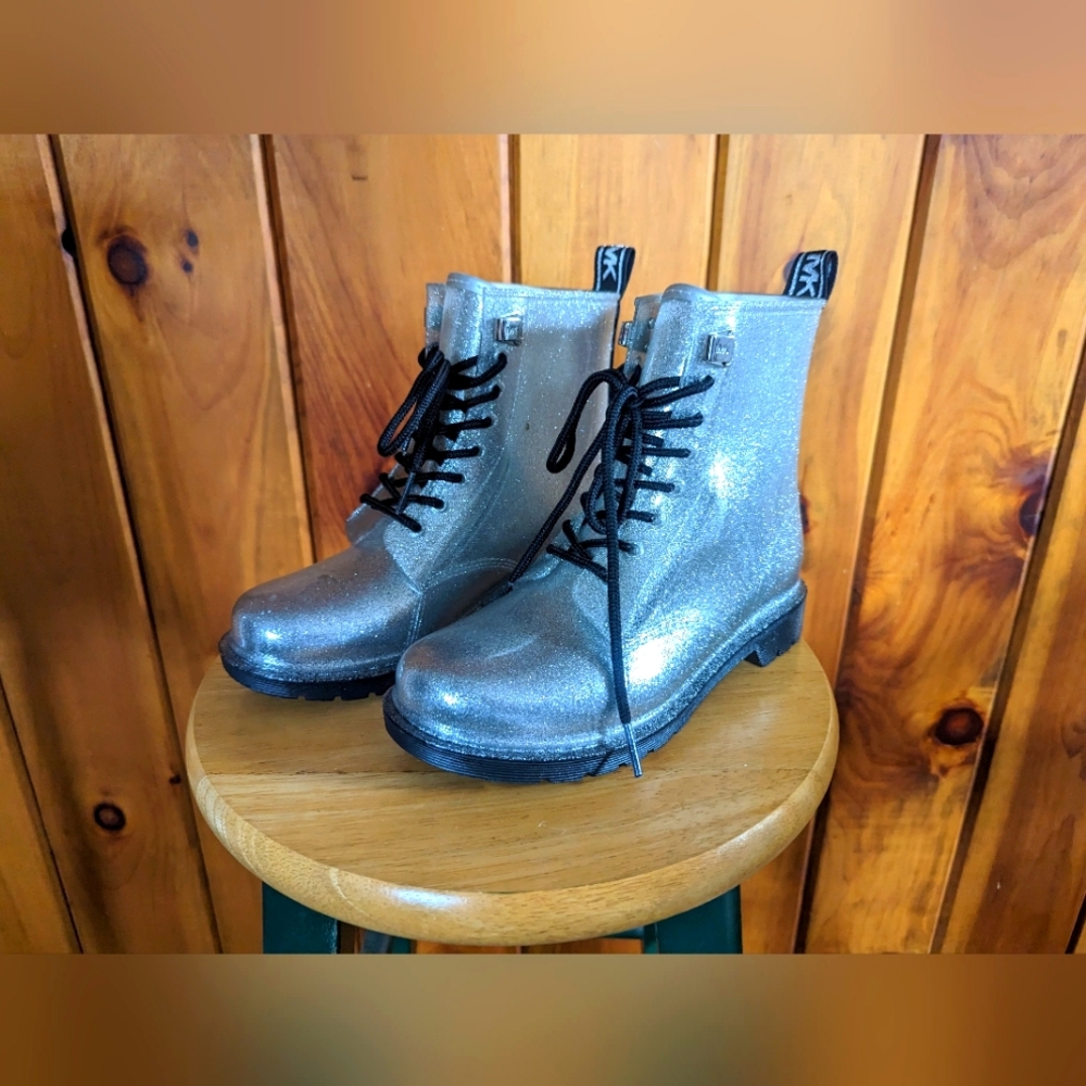 Michael Kors Tavie Glitter Rain Boots